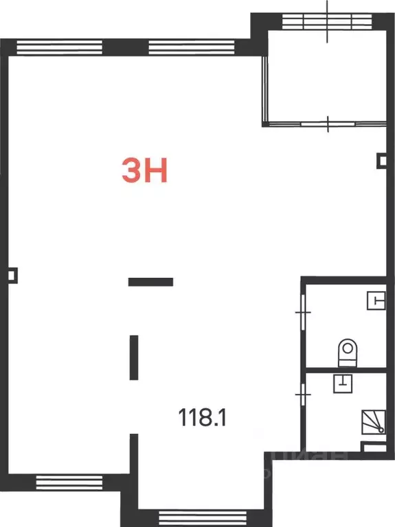 Помещение свободного назначения в Москва ул. Бехтерева, 29к2 (118 м) - Фото 2