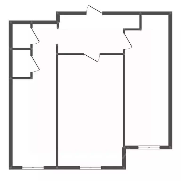 2-к кв. Амурская область, Свободный Октябрьская ул., 55 (43.0 м) - Фото 2