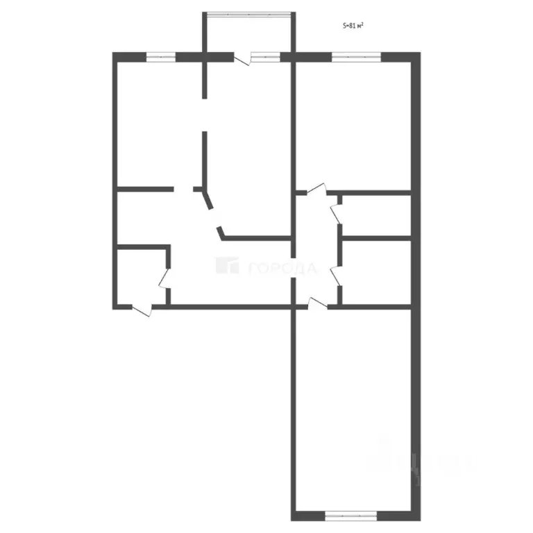 3-к кв. Алтайский край, Барнаул ул. Сергея Ускова, 10 (81.0 м) - Фото 2