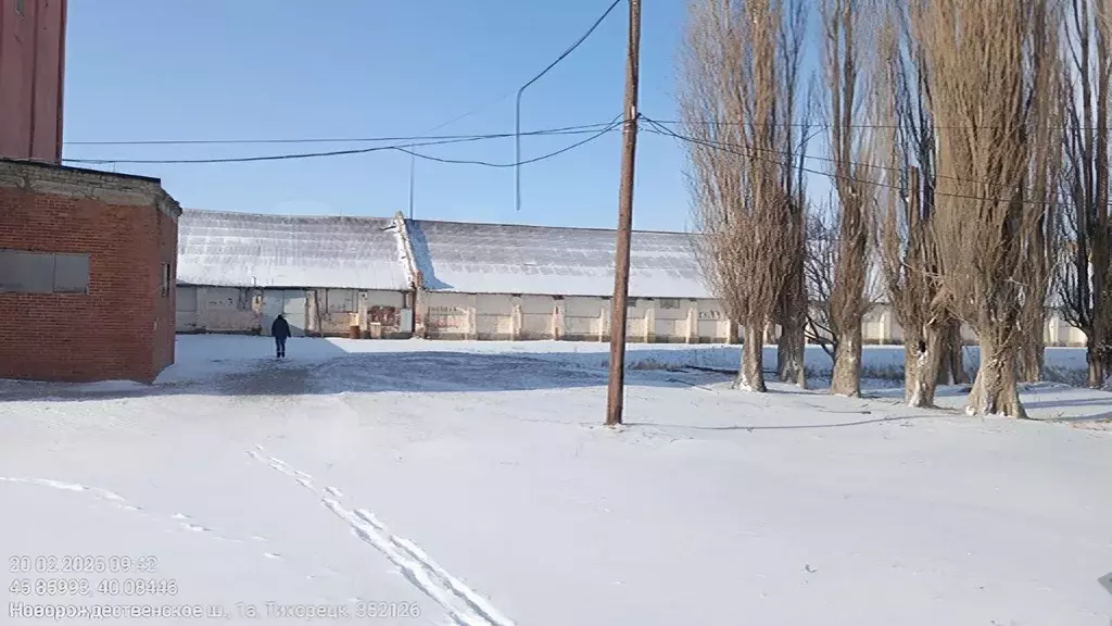 Склад в Краснодарский край, Тихорецк Новорождественское ш., 1 (5000 м) - Фото 1