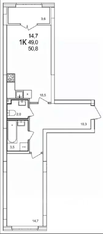 1-к кв. Нижегородская область, Нижний Новгород д. Анкудиновка, КМ ... - Фото 0