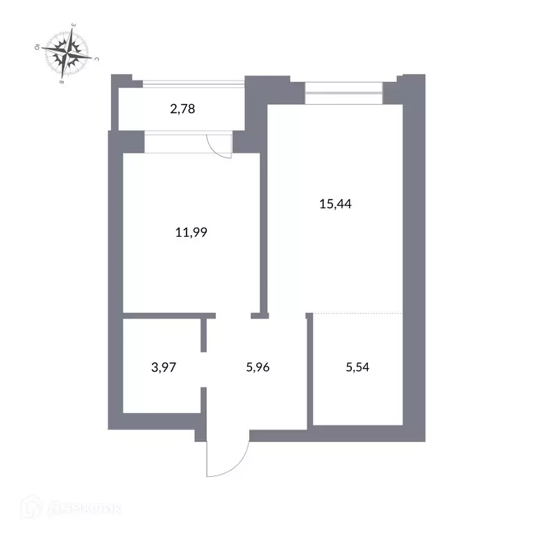 Продаётся квартира-студия, 45.7 м - Фото 1