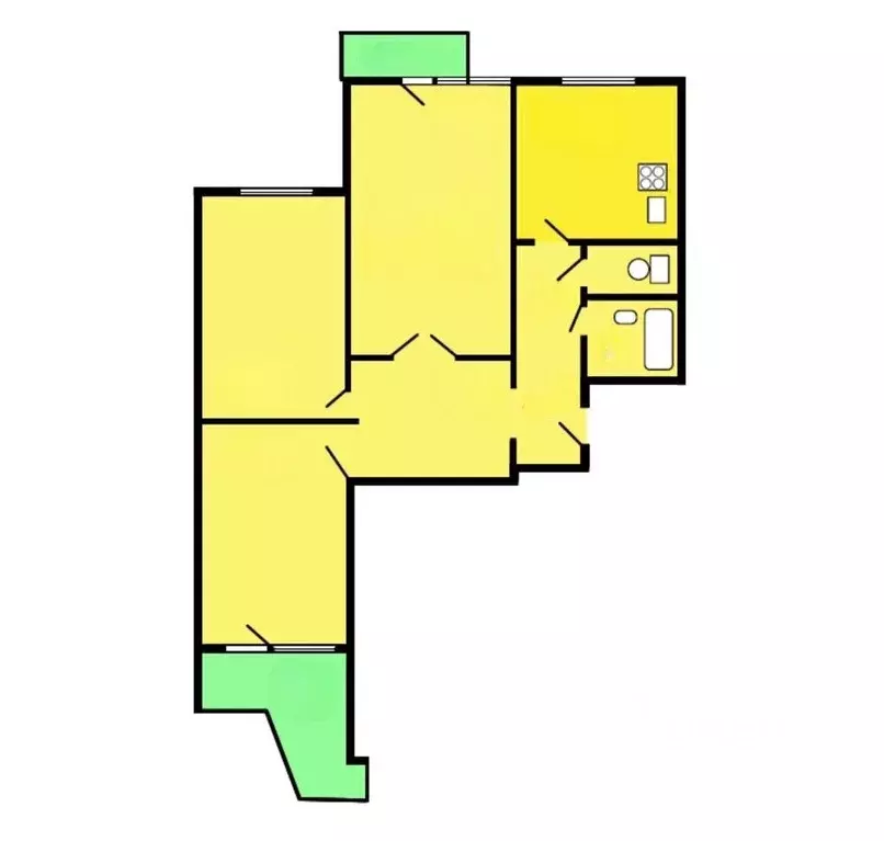 3-к кв. Москва Ленинградское ш., 132 (74.0 м) - Фото 2