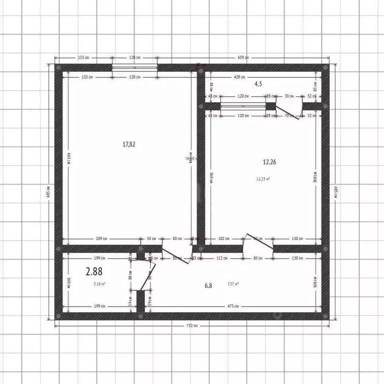 2-к кв. Дагестан, Махачкала ул. Ангарная, 33 (44.0 м) - Фото 0