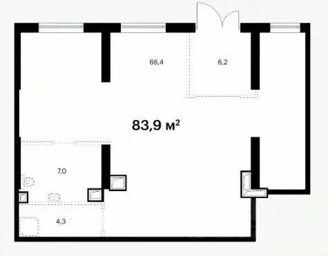 Помещение свободного назначения в Москва Алтуфьевское ш., 55к5 (84 м) - Фото 1