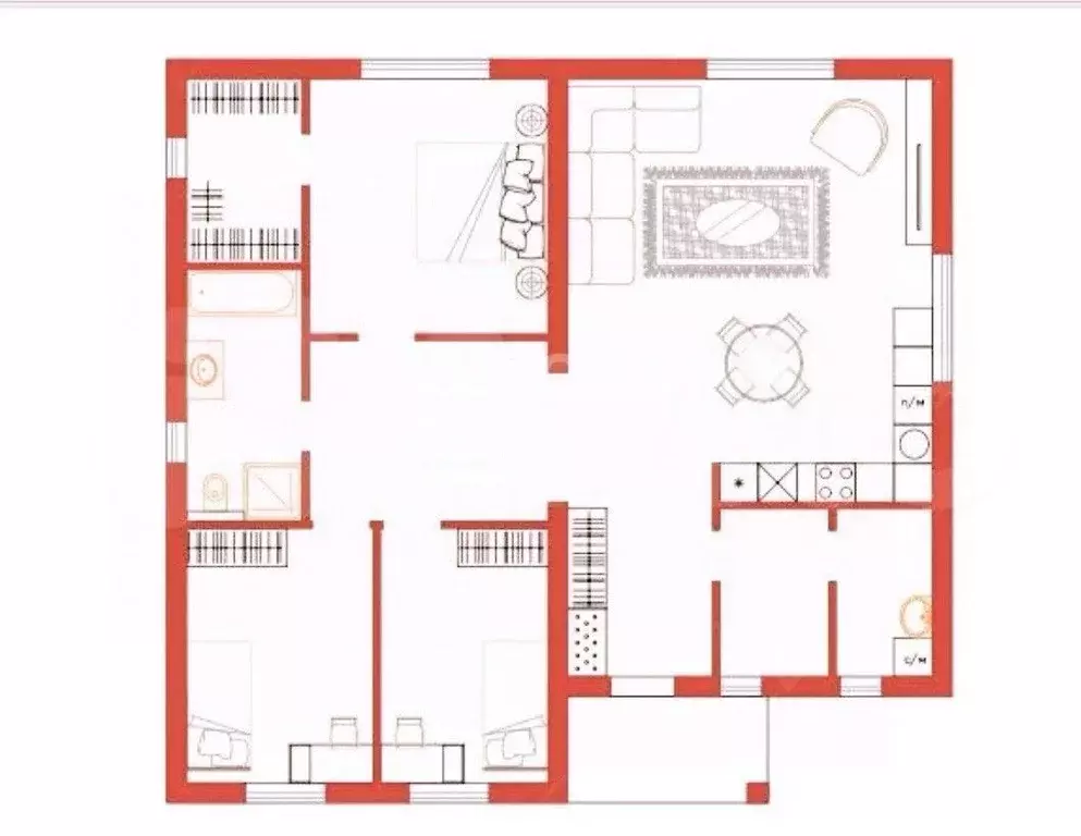 Участок в Пензенская область, с. Бессоновка ул. Луговая, 96 (14.34 ... - Фото 2