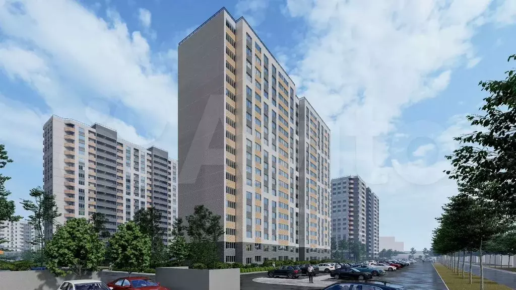 3-к. квартира, 76,1 м, 10/18 эт. - Фото 1