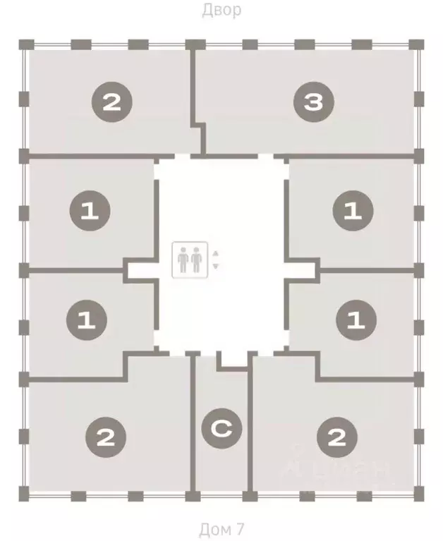 2-к кв. Тюменская область, Тюмень ул. Краснооктябрьская, 4 (70.09 м) - Фото 2