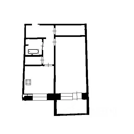 1-к кв. Башкортостан, Уфа ул. Софьи Перовской, 19/2 (45.0 м) - Фото 2