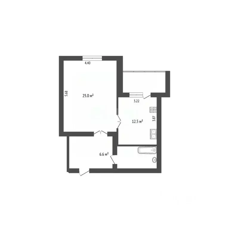 1-к кв. Омская область, Омск ул. Малиновского, 17к1 (51.6 м) - Фото 0