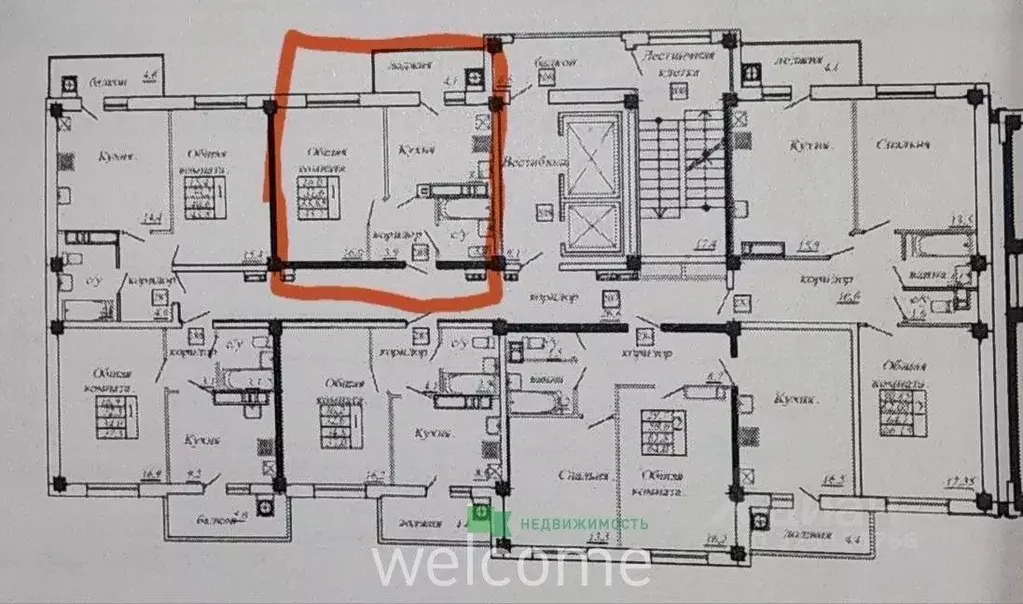 1-к кв. Ставропольский край, Ставрополь ул. Рогожникова, 23/2к1 (33.3 ... - Фото 2