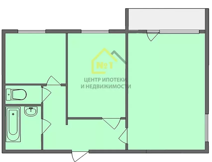 2-комнатная квартира: Челябинск, улица Братьев Кашириных, 85А (56.6 м) - Фото 0