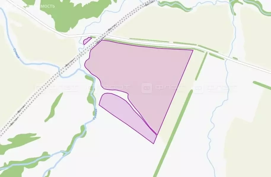 Участок в деревня Новое Русское Маматкозино, Луговая улица, 1 (7435 м) - Фото 1