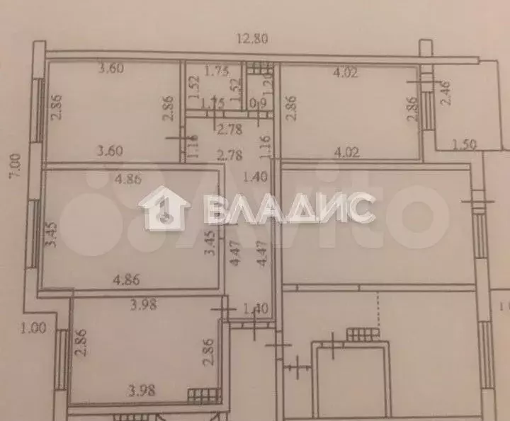 3-к. квартира, 64 м, 1/9 эт. - Фото 0