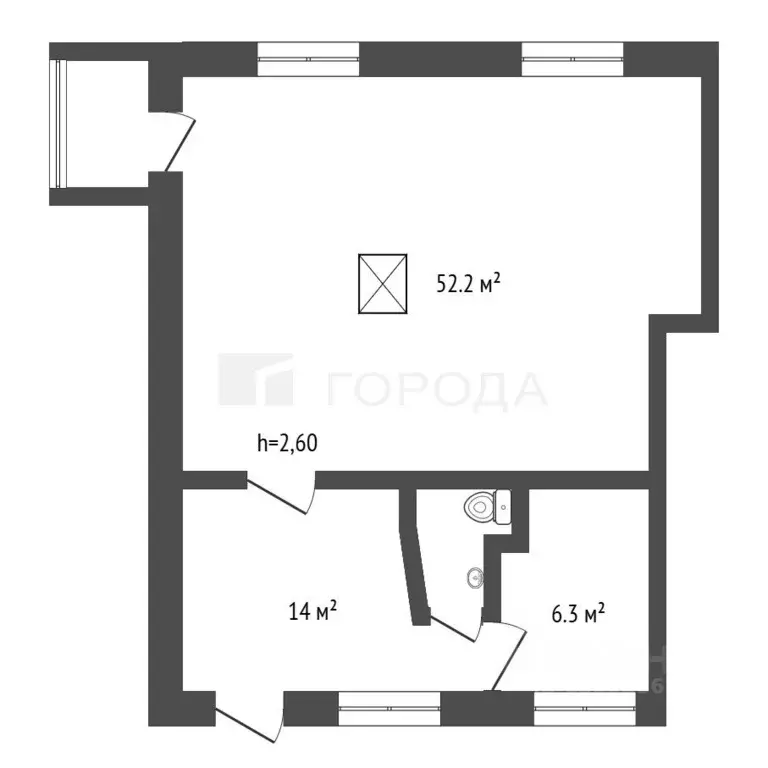Торговая площадь в Кемеровская область, Прокопьевск просп. Шахтеров, 6 ... - Фото 2