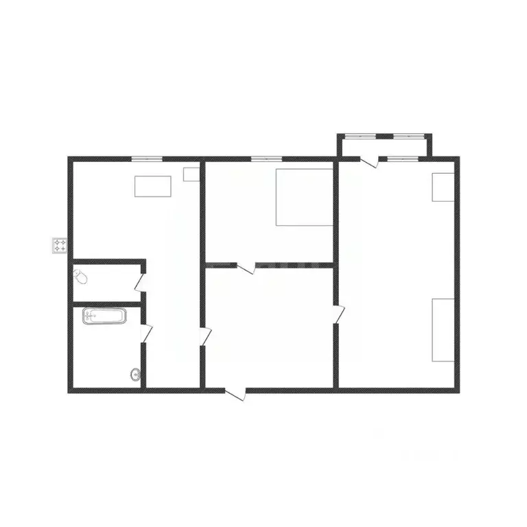 2-к кв. Белгородская область, Валуйки ул. Соколова, 96 (53.0 м) - Фото 2