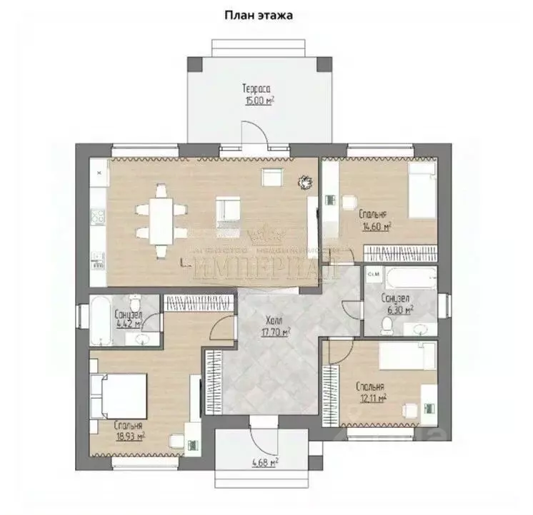 Дом в Марий Эл, Медведевский район, Руэмское с/пос, д. Нолька ул. ... - Фото 2