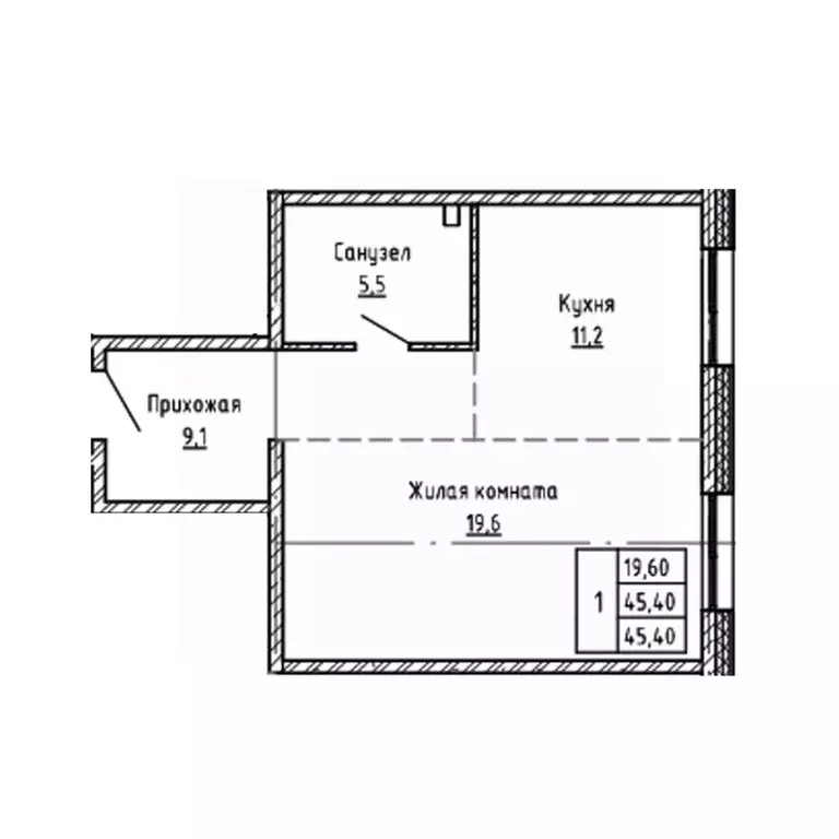 2-к кв. Приморский край, Владивосток Днепровская ул., 25к5 (45.4 м) - Фото 1