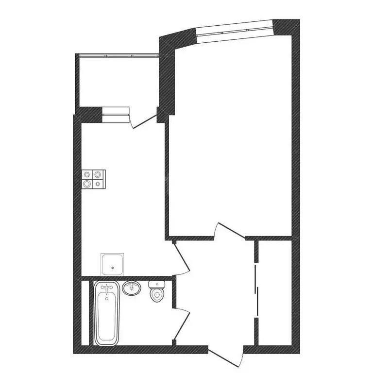1-комнатная квартира: Балабаново, Южная улица, 2Б (40.5 м) - Фото 1