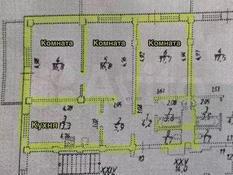 3-к. квартира, 79,7 м, 6/12 эт. - Фото 0