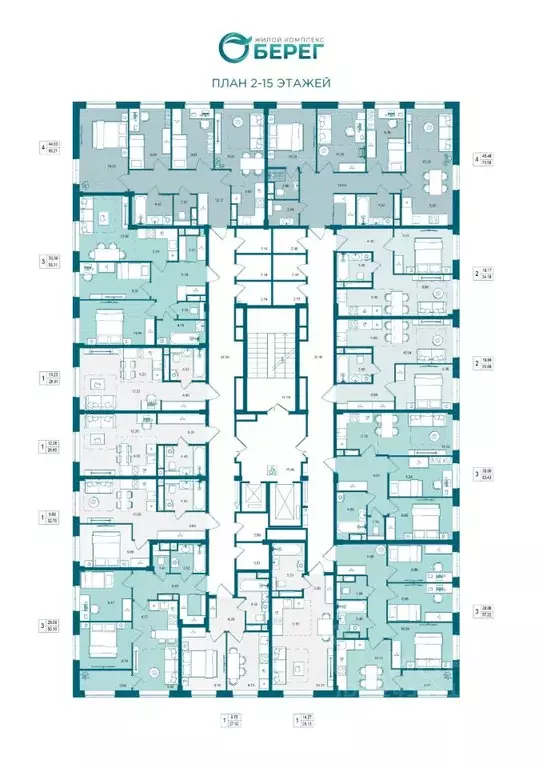 4-к кв. Брянская область, Брянск О Берег жилой комплекс (73.56 м) - Фото 2