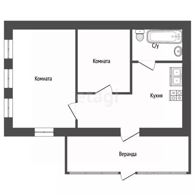 Дом в Ярославская область, Рыбинск Ростовская ул., 31 (62 м) - Фото 2