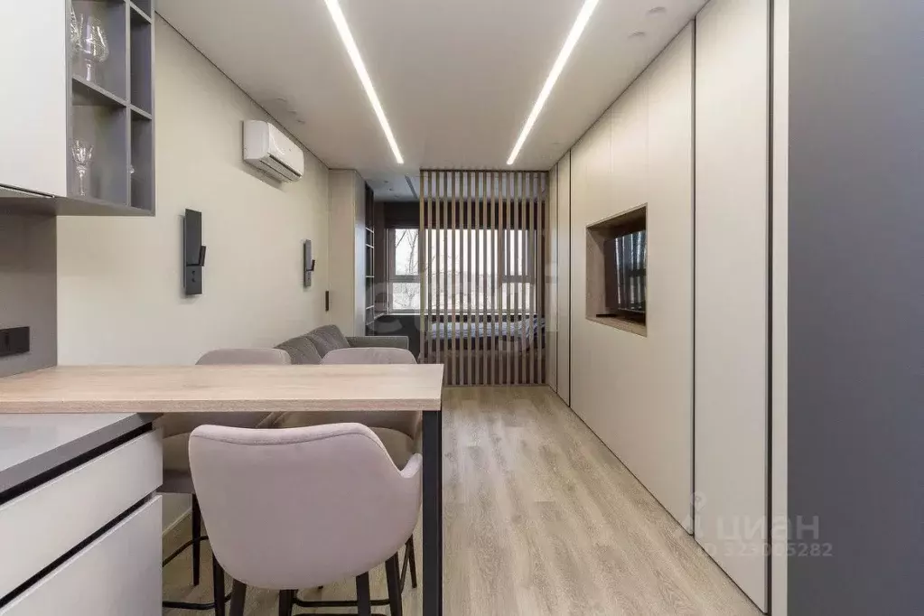 Студия Тюменская область, Тюмень ДОК мкр, ул. Воронинская, 43 (28.0 м) - Фото 2