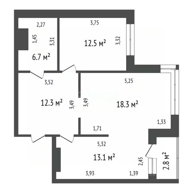 2-к кв. Иркутская область, Иркутск ул. Карла Либкнехта, 116 (62.9 м) - Фото 2