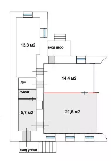 Офис в Курская область, Курск ул. Володарского, 16 (29 м) - Фото 1