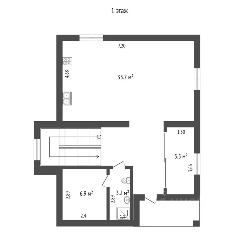 Коттедж в Тюменская область, Тюменский муниципальный округ, с. Гусево ... - Фото 2