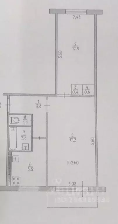 2-к кв. Крым, Керчь ул. Горбульского, 3 (44.0 м) - Фото 1