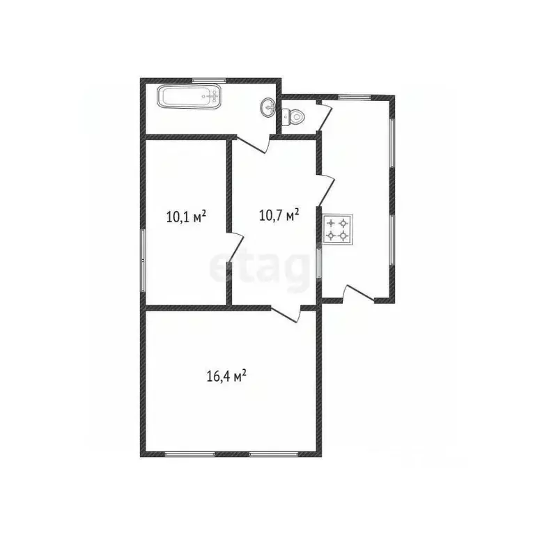 Дом в Белгородская область, Валуйский муниципальный округ, Уразово рп ... - Фото 2