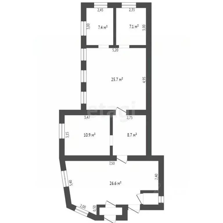 Дом в Брянская область, Трубчевск Садовая ул. (87 м) - Фото 1