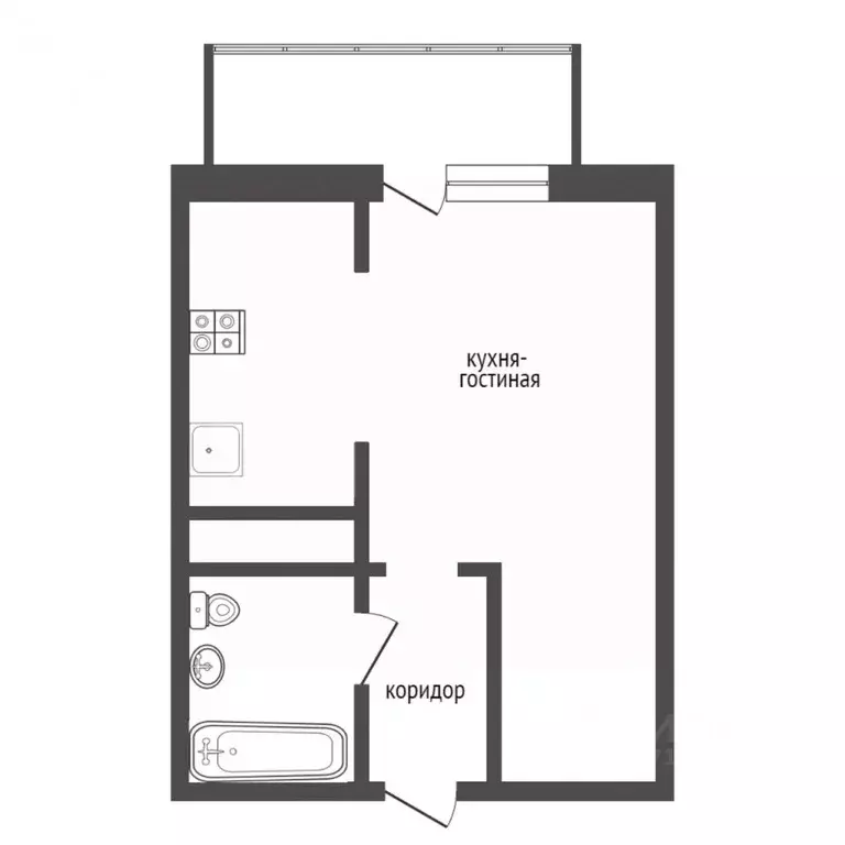 Студия Тюменская область, Тюмень Микрорайон мыс, ул. Судоремонтная, ... - Фото 2