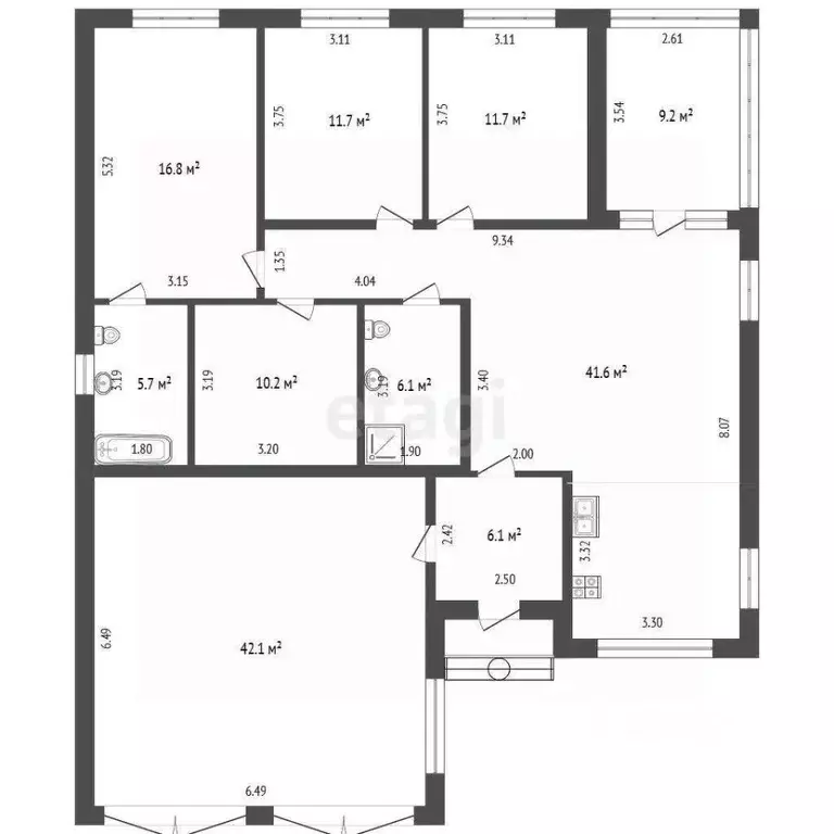 Дом в Тюменская область, Тюменский муниципальный округ, пос. ... - Фото 2