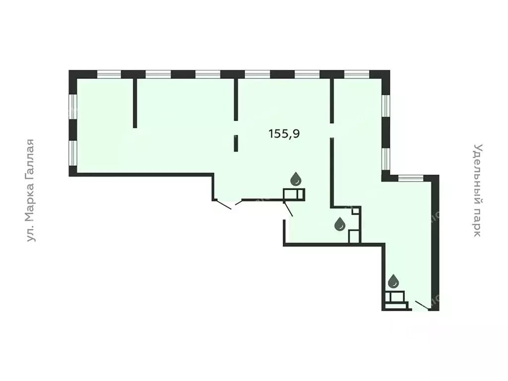 Офис в Санкт-Петербург Коломяжский просп., 19 (153 м) - Фото 2