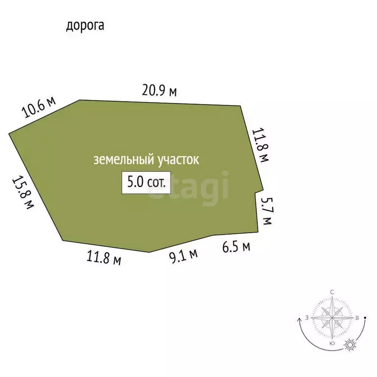 Участок в Феодосия, СПК Восход (5 м) - Фото 1