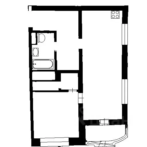 2-к кв. Москва ул. Обручева, 6 (54.4 м) - Фото 2