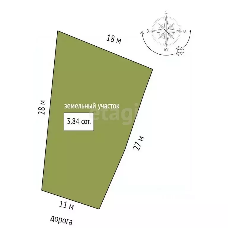 Участок в Севастополь пер. Крепостной, 4 (3.84 сот.) - Фото 2