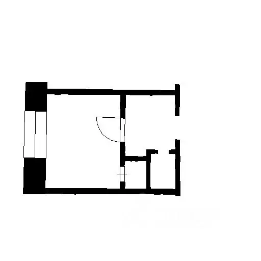1-к кв. Татарстан, Зеленодольск ул. Ивана Заикина, 14/2 (12.8 м) - Фото 2