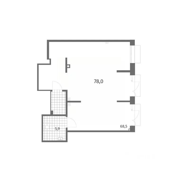 Помещение свободного назначения в Санкт-Петербург ул. Шкиперский ... - Фото 2