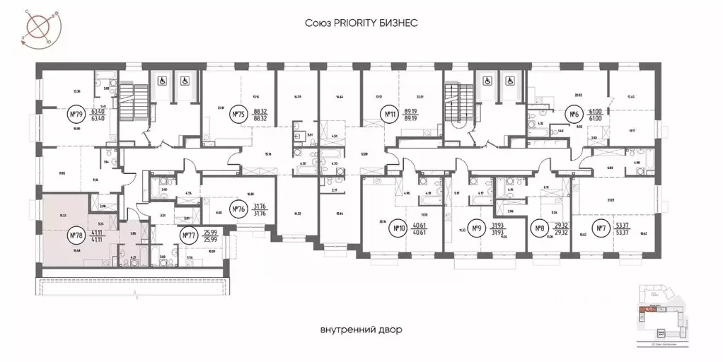 1-к кв. Иркутская область, Иркутск Макс жилой комплекс (41.11 м) - Фото 2