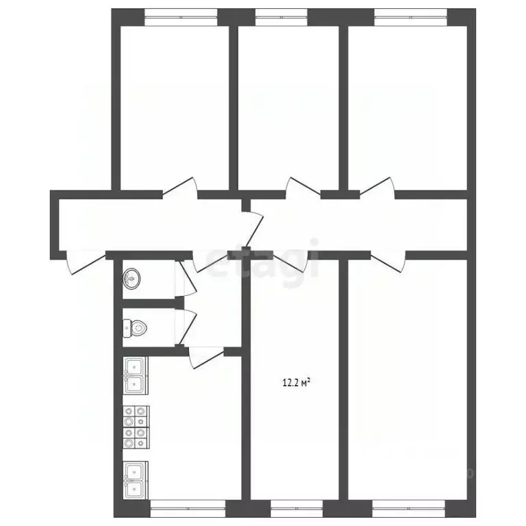 Комната Орловская область, Орел Наугорское ш., 50 (12.0 м) - Фото 1