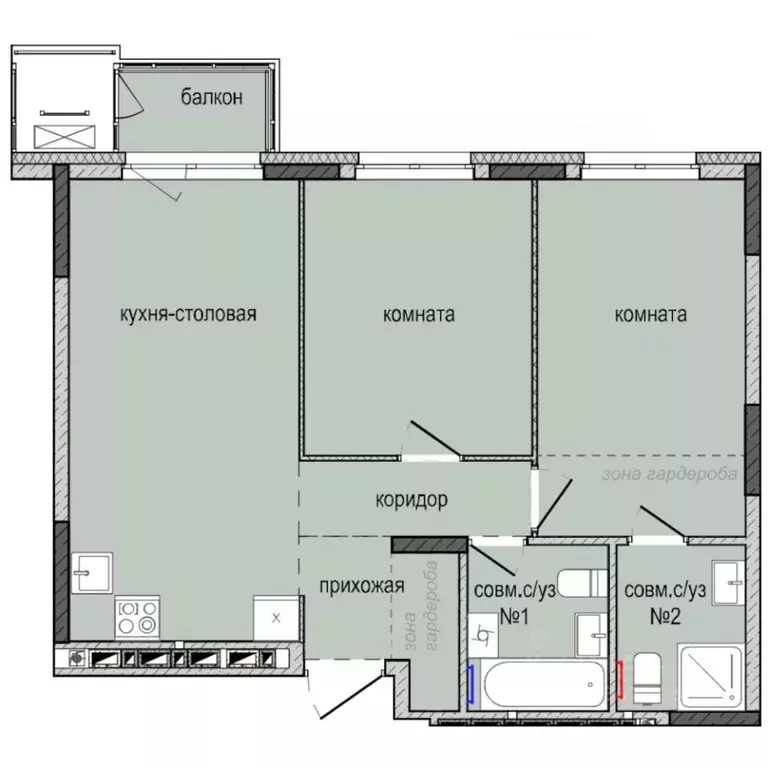 2-к кв. Удмуртия, Ижевск Культбаза жилрайон, 8-й мкр, Ежевика жилой ... - Фото 1