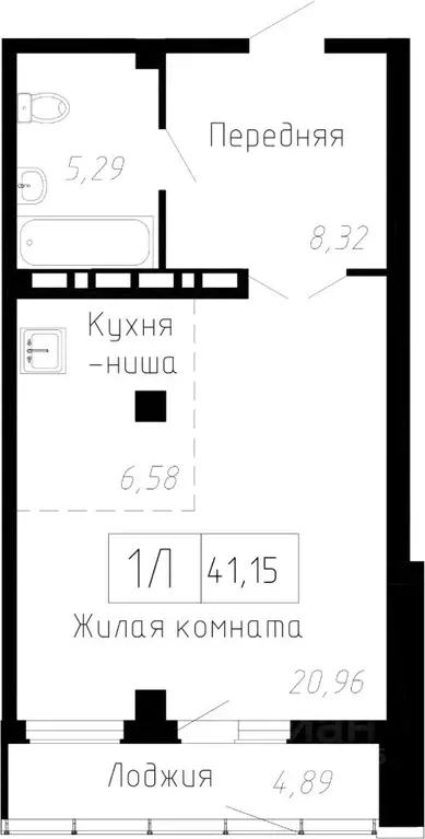 1-к кв. Приморский край, Владивосток Чайка мкр, Чайка жилой комплекс ... - Фото 0