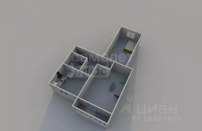 2-к кв. Оренбургская область, пос. Саракташ ул. Мира, 199 (57.2 м) - Фото 2