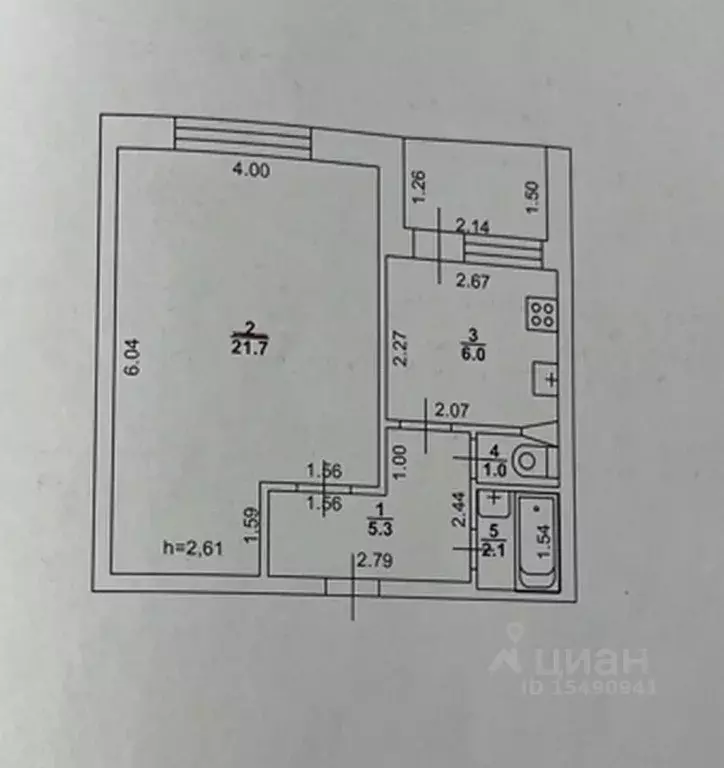 1-к кв. Саратовская область, Вольск ул. Пушкина, 4 (36.1 м) - Фото 1