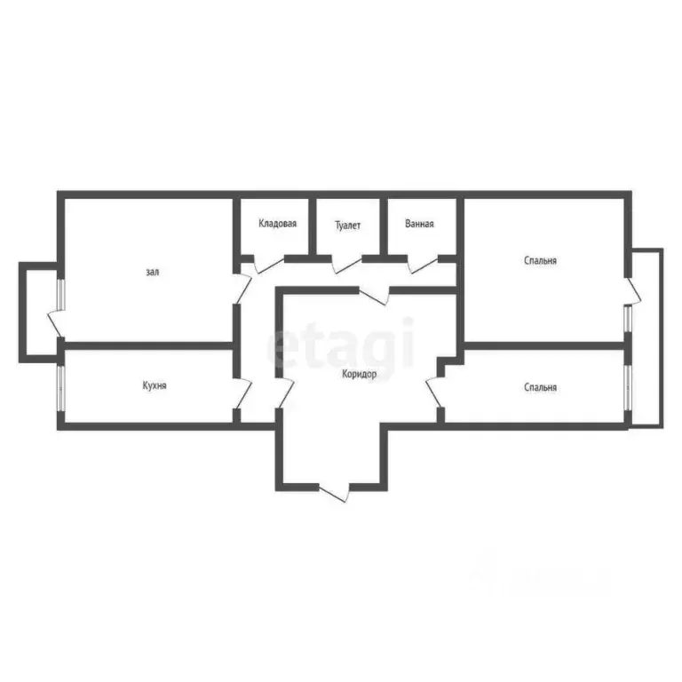 3-к кв. Бурятия, Улан-Удэ 110-й мкр, 1 (127.8 м) - Фото 2