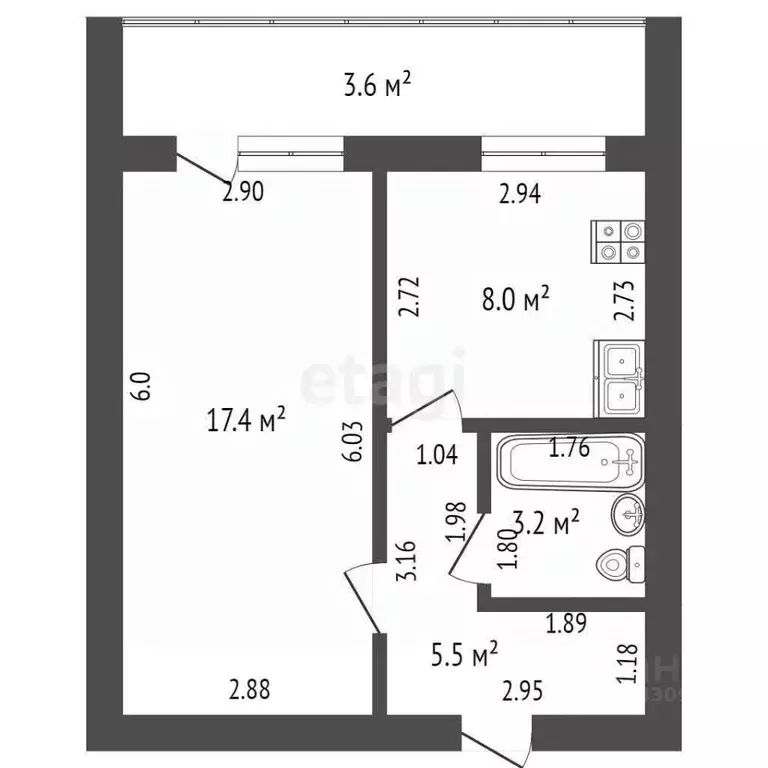 1-к кв. Мордовия, Саранск ул. Щорса, 10 (34.1 м) - Фото 0