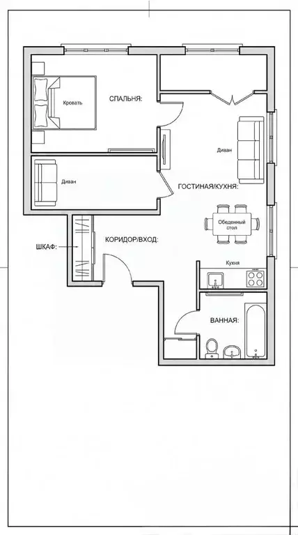 2-к кв. Санкт-Петербург бул. Измайловский, 9 (45.0 м) - Фото 2